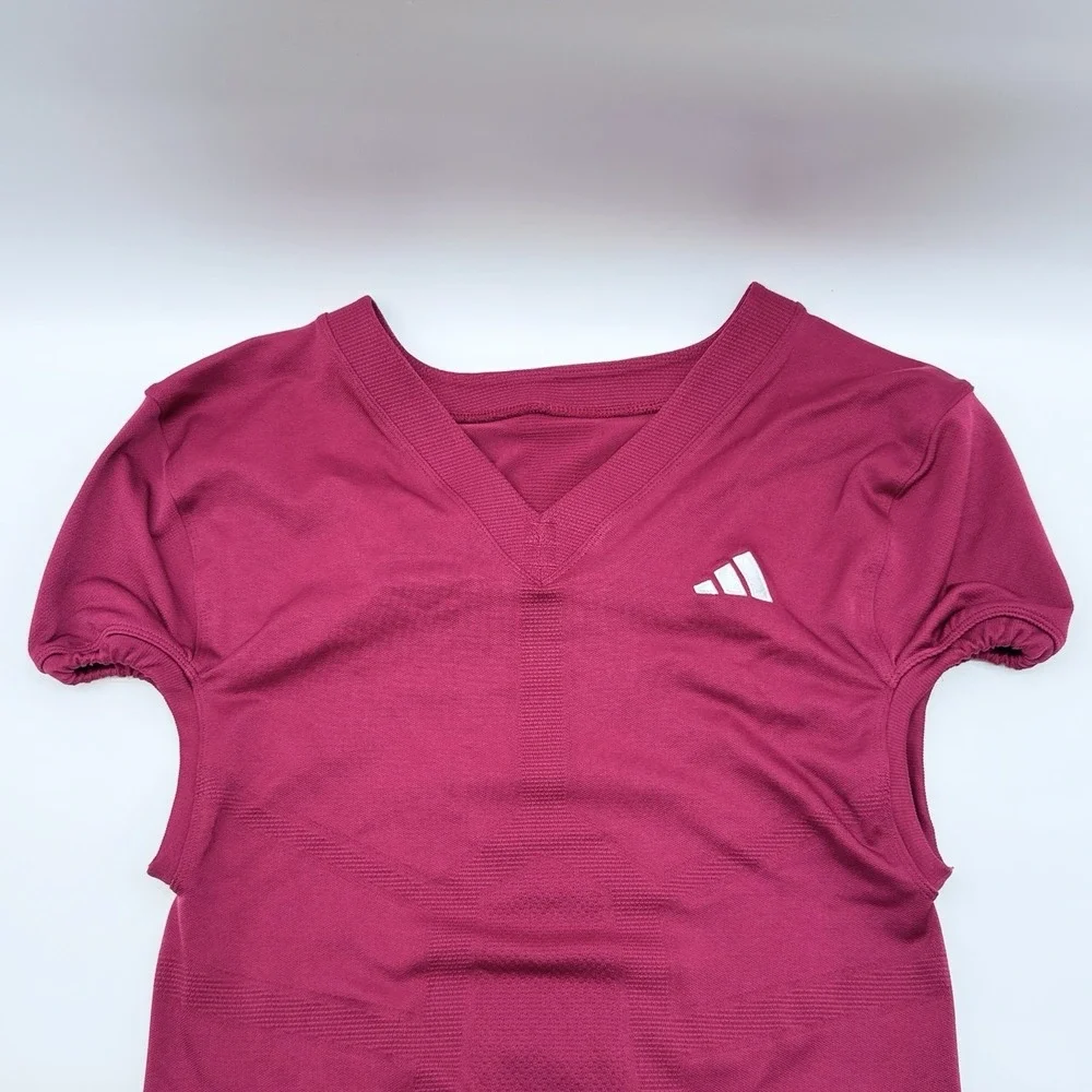 Adidas Mens 2XL Primeknit Maroon Football Jersey , Tech-fit